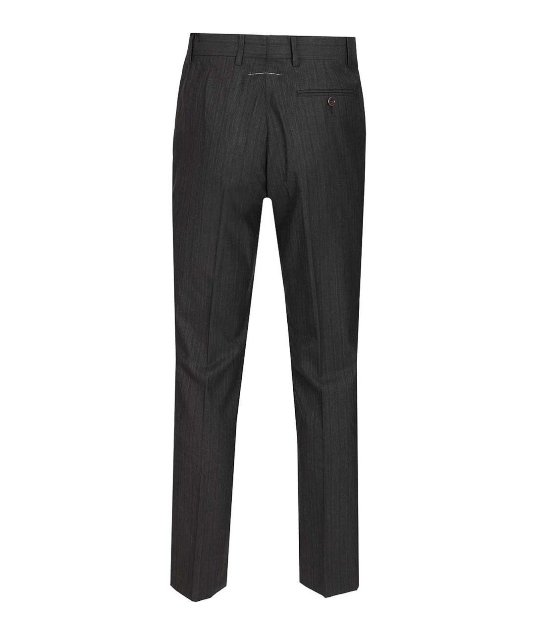 MM6 MAISON MARGIELA Черные шерстяные повседневные брюки, фото 2