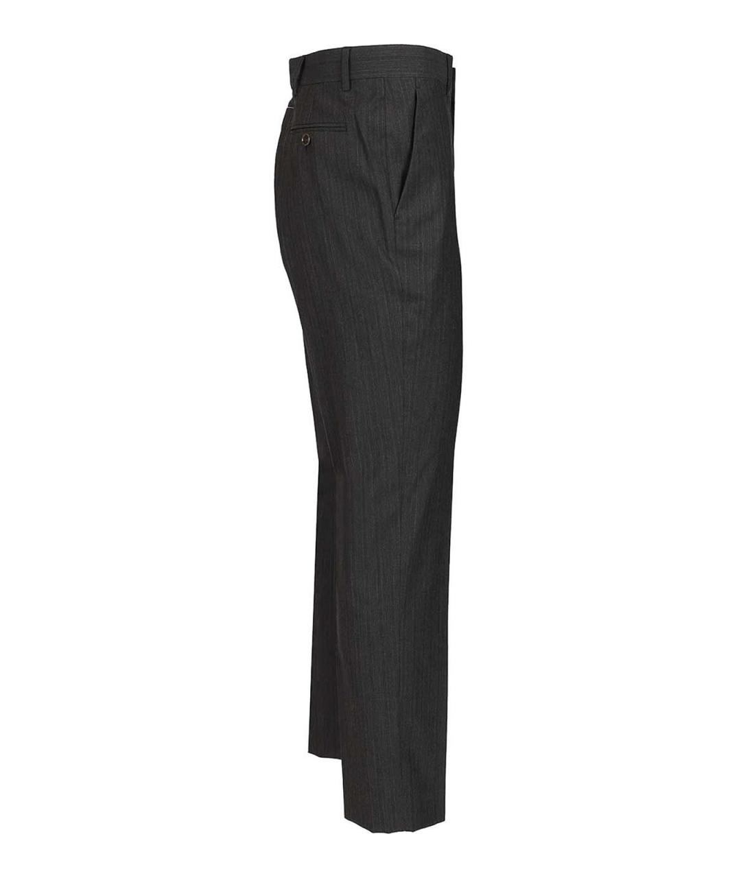 MM6 MAISON MARGIELA Черные шерстяные повседневные брюки, фото 3