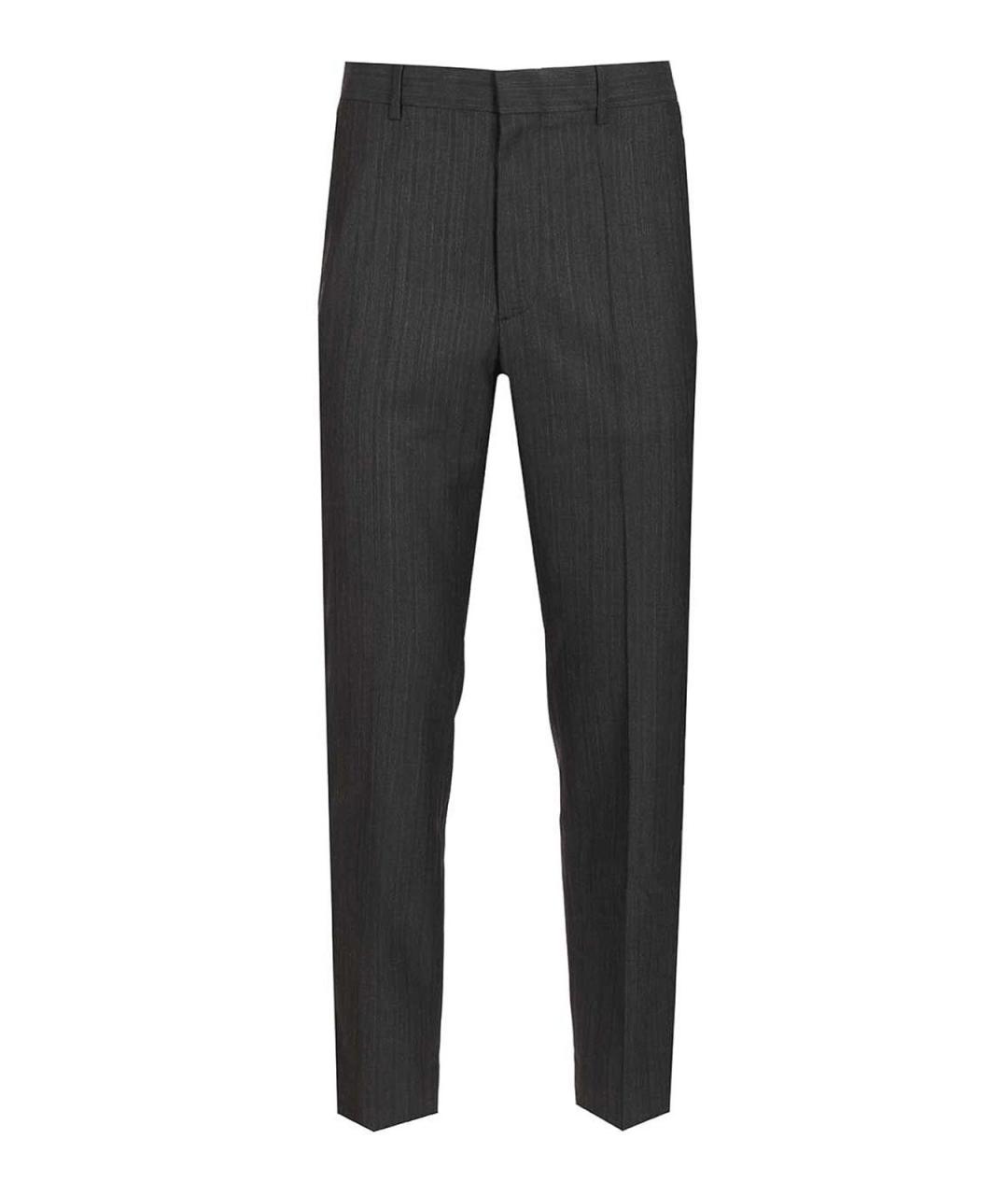 MM6 MAISON MARGIELA Черные шерстяные повседневные брюки, фото 1