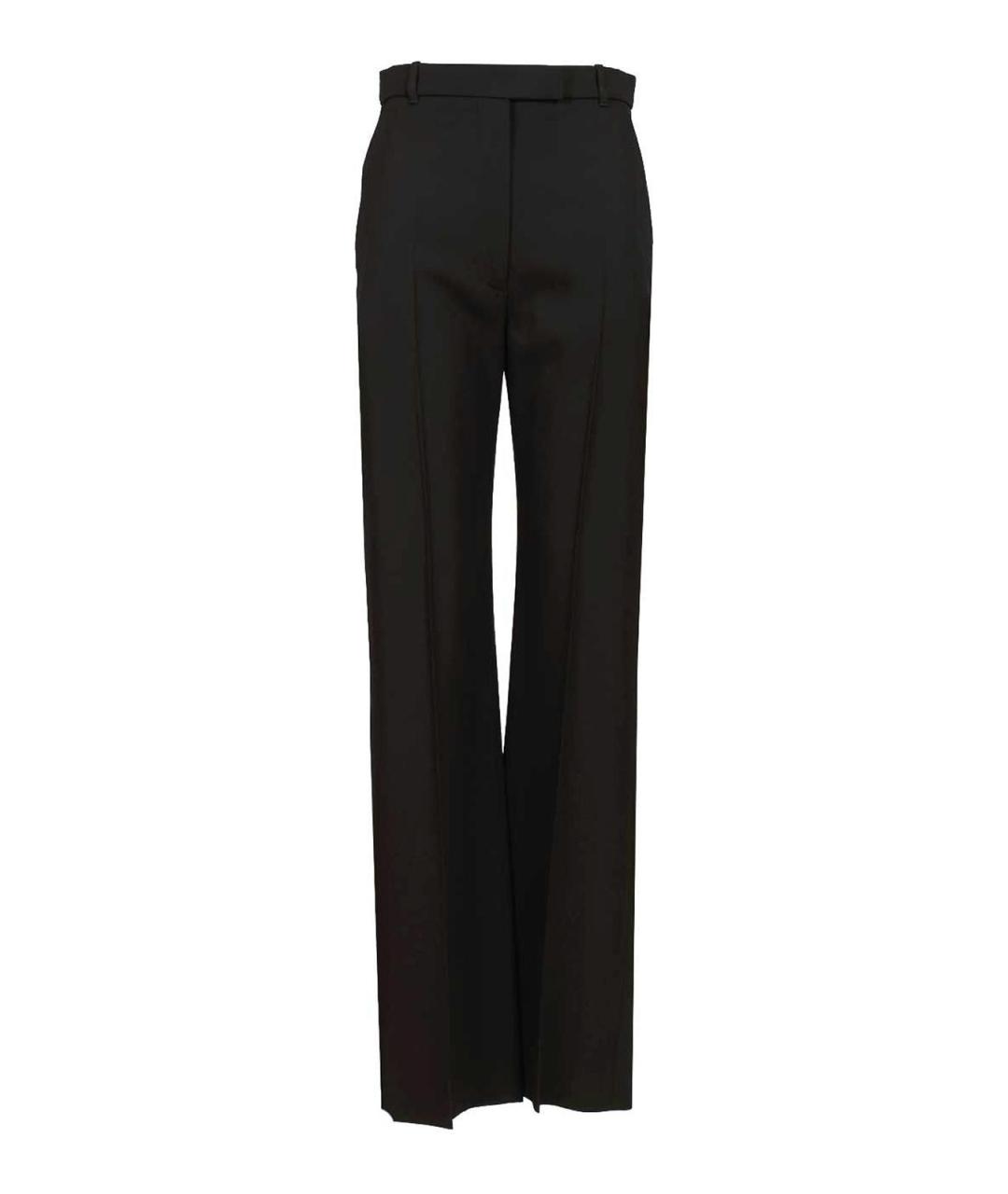 ALEXANDER MCQUEEN Черные шерстяные прямые брюки, фото 1