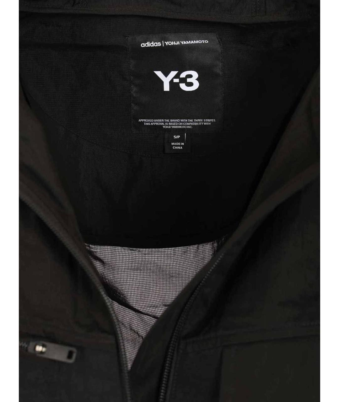 Y-3 Черная хлопковая куртка, фото 4