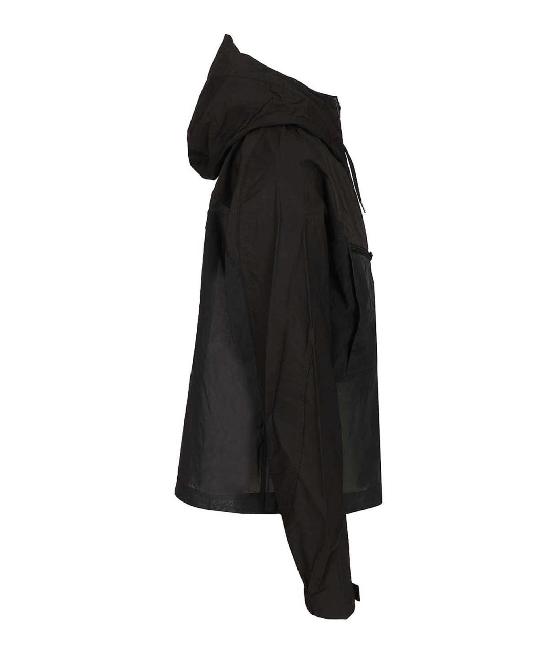 Y-3 Черная хлопковая куртка, фото 3