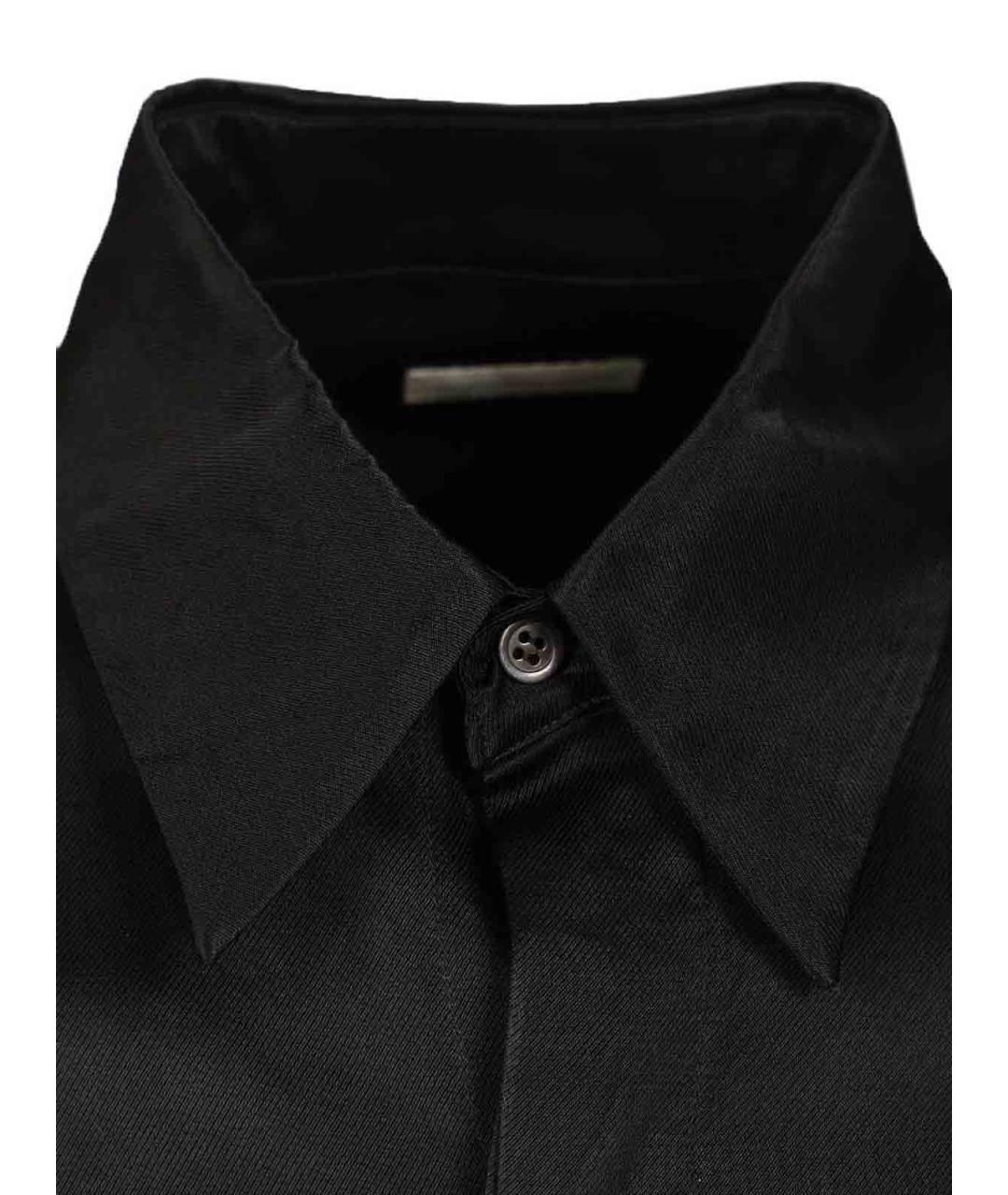 DRIES VAN NOTEN Черная хлопковая классическая рубашка, фото 4