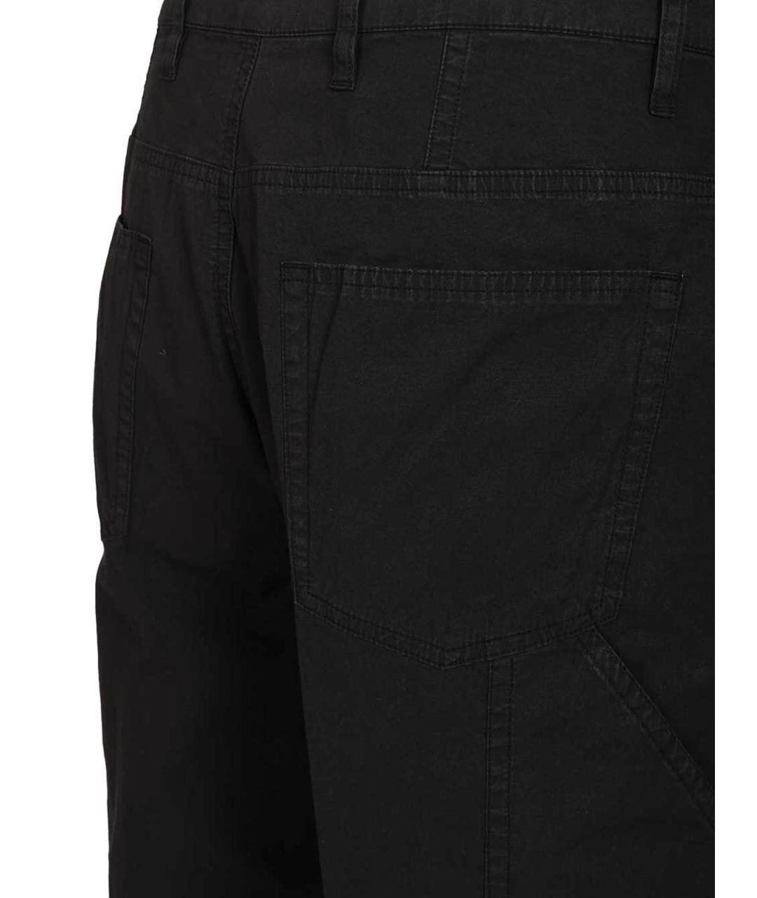 DRIES VAN NOTEN Черные хлопковые повседневные брюки, фото 5