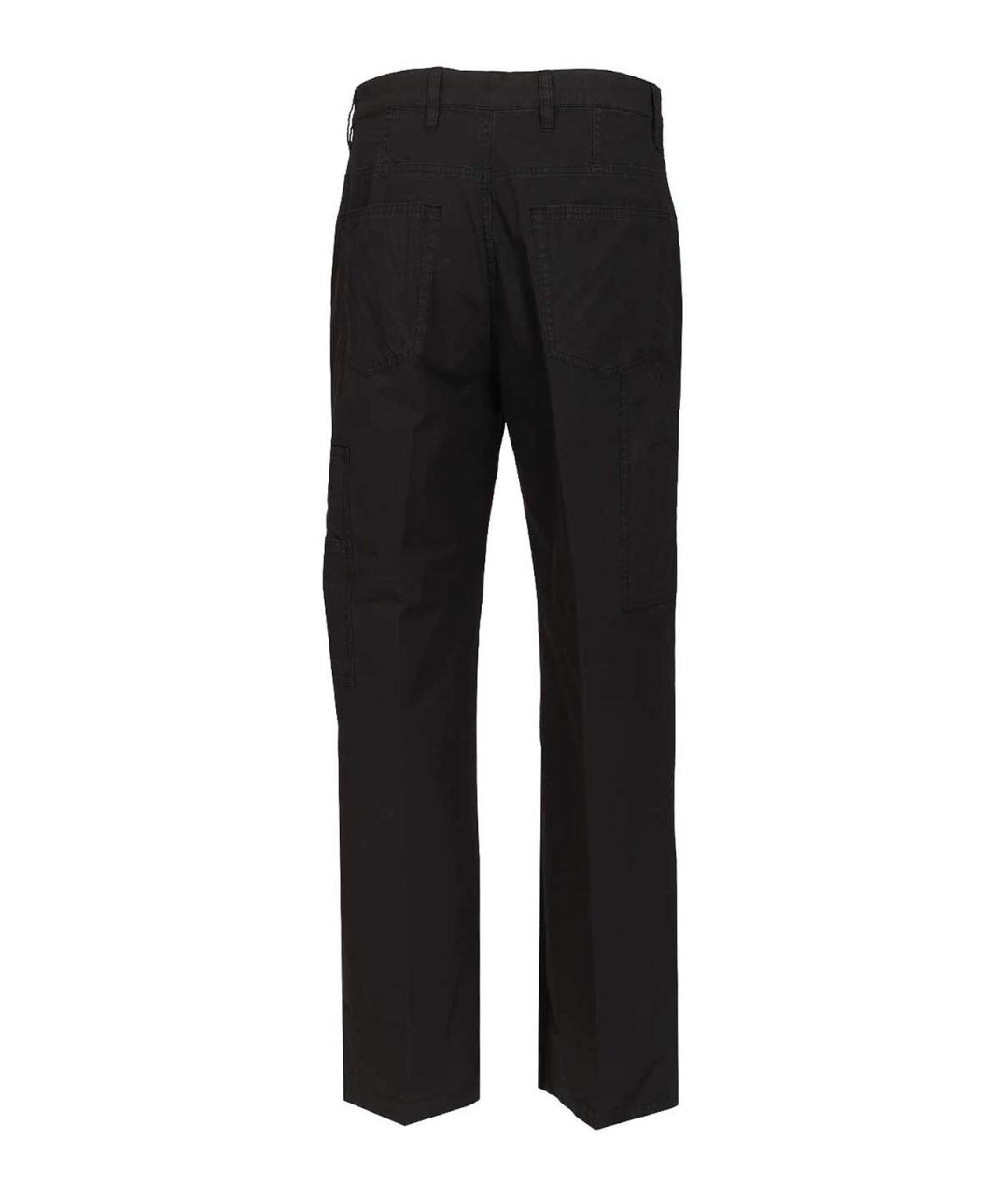 DRIES VAN NOTEN Черные хлопковые повседневные брюки, фото 2