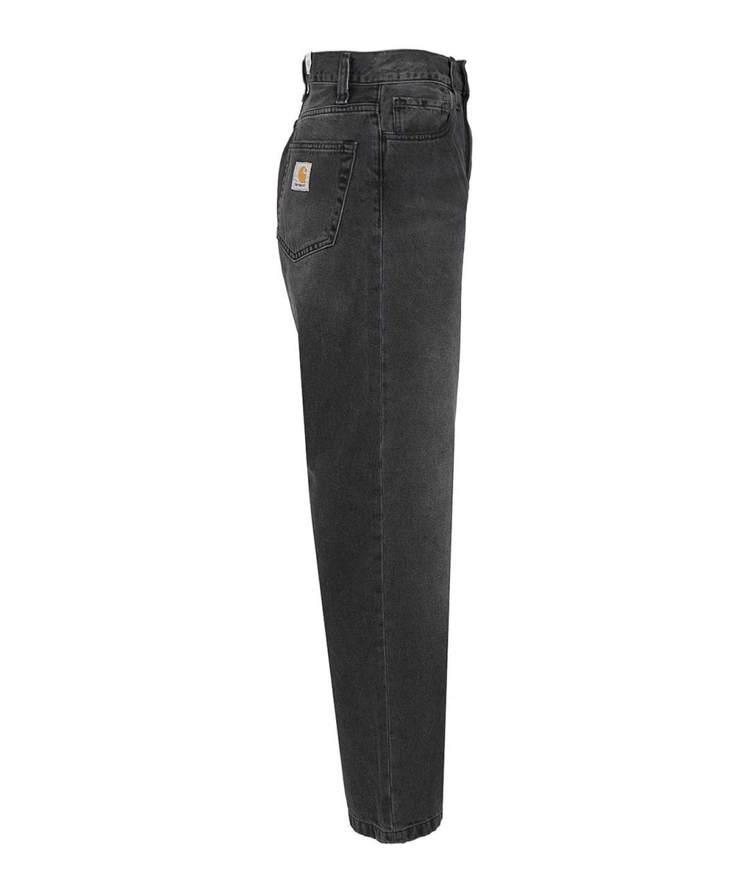 CARHARTT Черные хлопковые прямые джинсы, фото 3