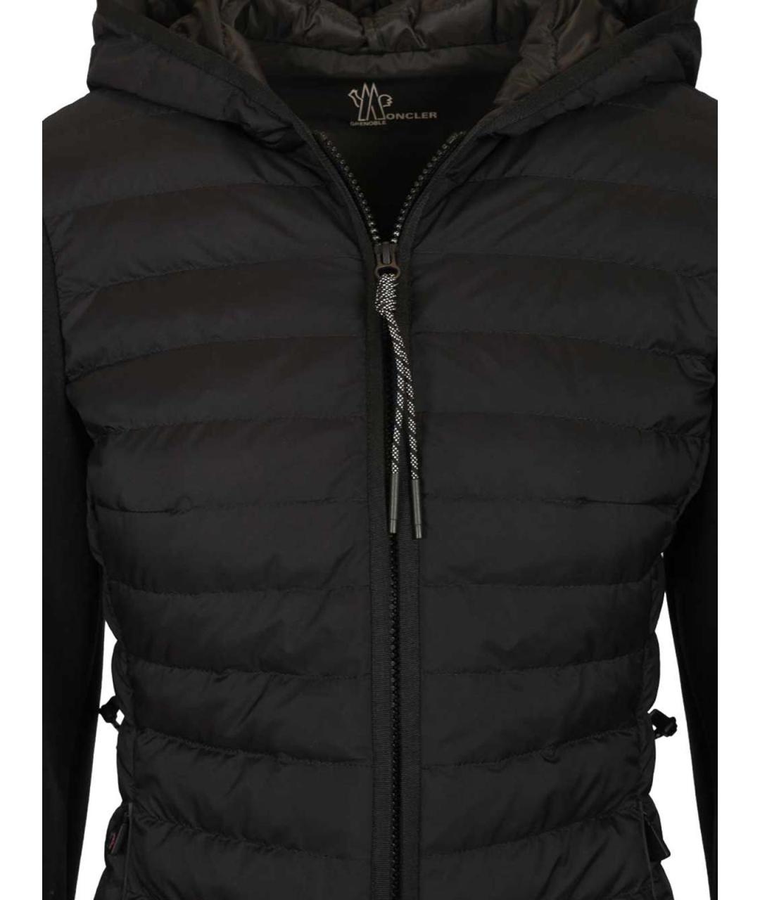 MONCLER Черная полиамидовая куртка, фото 4