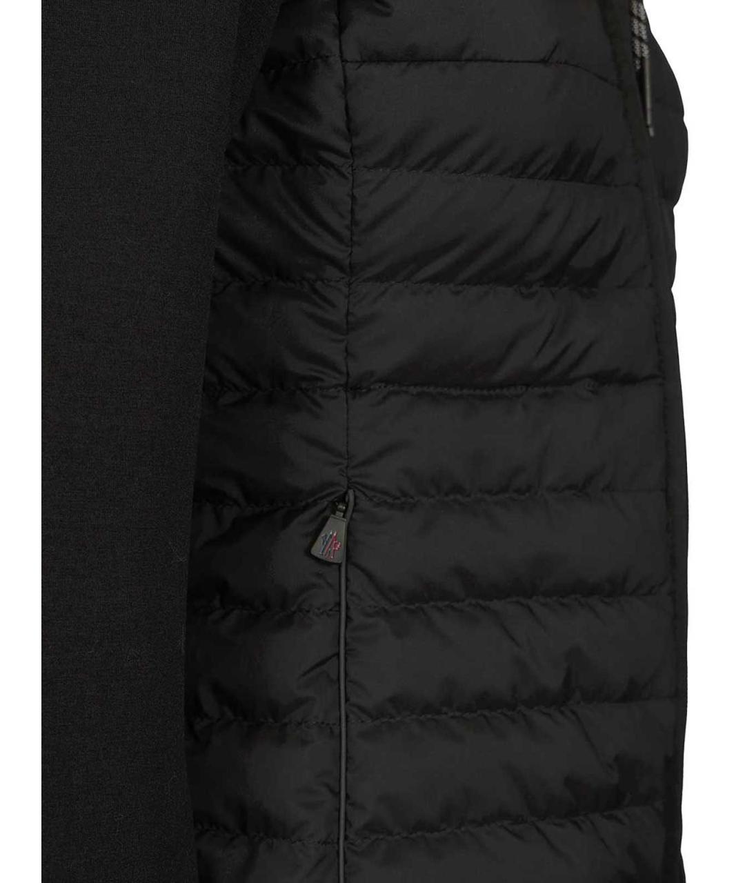 MONCLER Черная полиамидовая куртка, фото 5