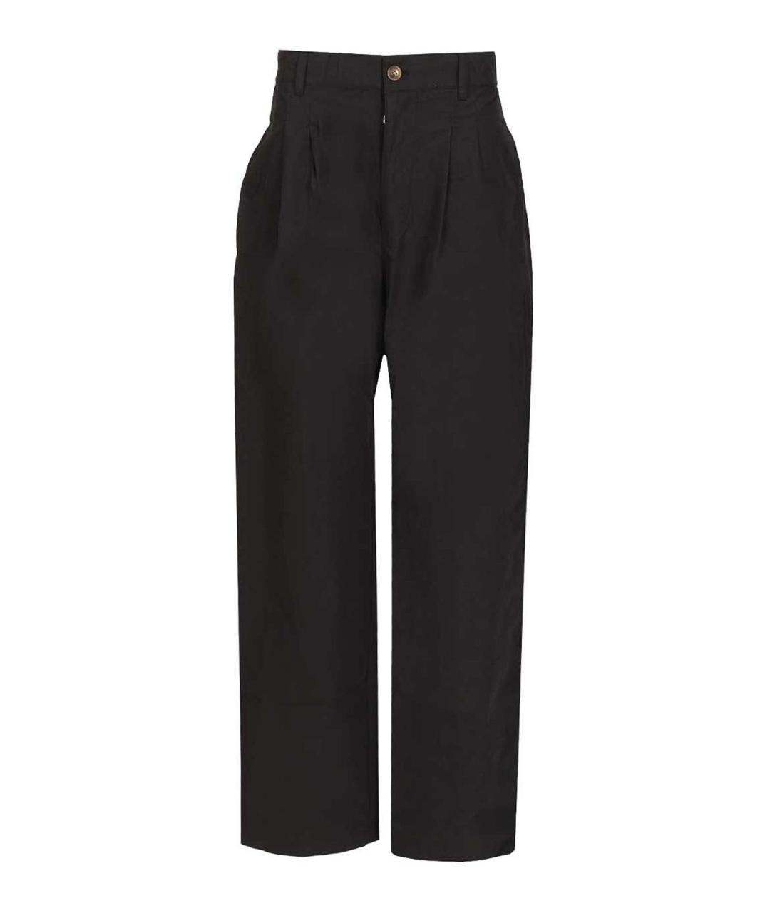 ISABEL MARANT Черные хлопковые повседневные брюки, фото 1
