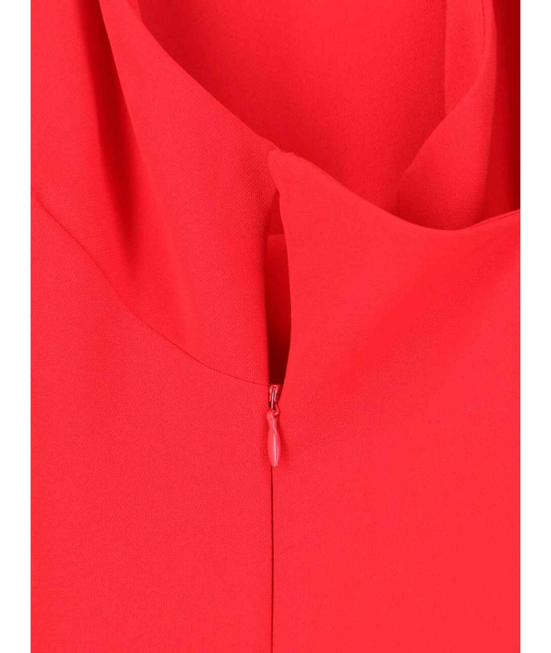 RALPH LAUREN Красное полиэстеровое повседневное платье, фото 4