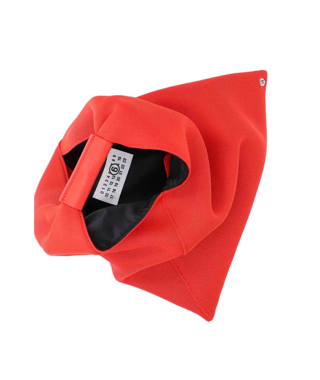 MM6 MAISON MARGIELA Красная тканевая сумка через плечо, фото 4