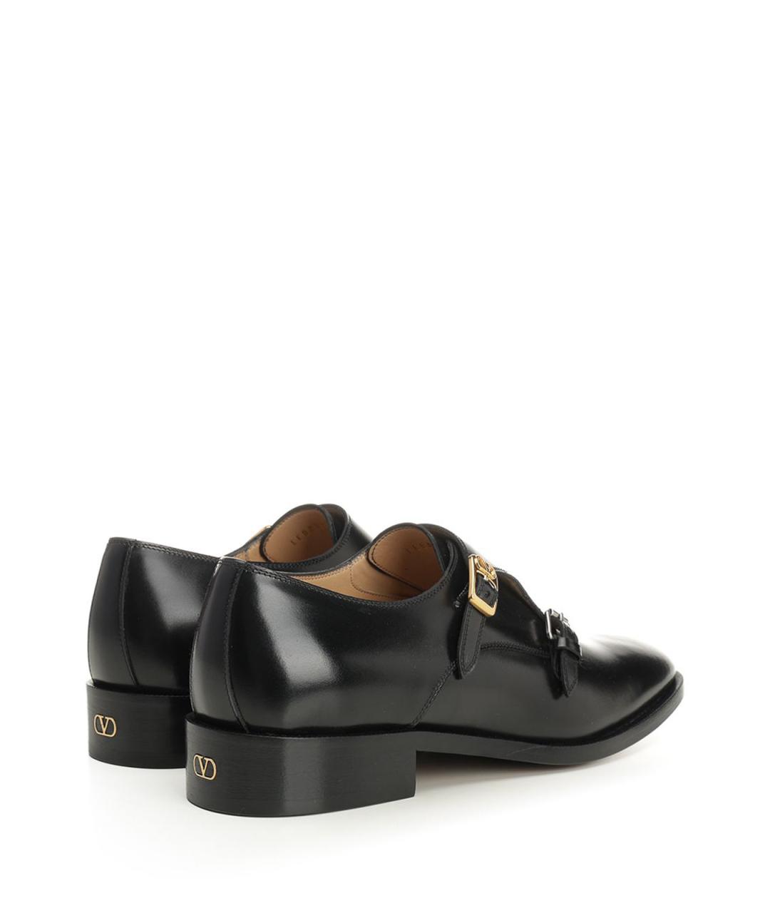 VALENTINO Черные кожаные лоферы, фото 3