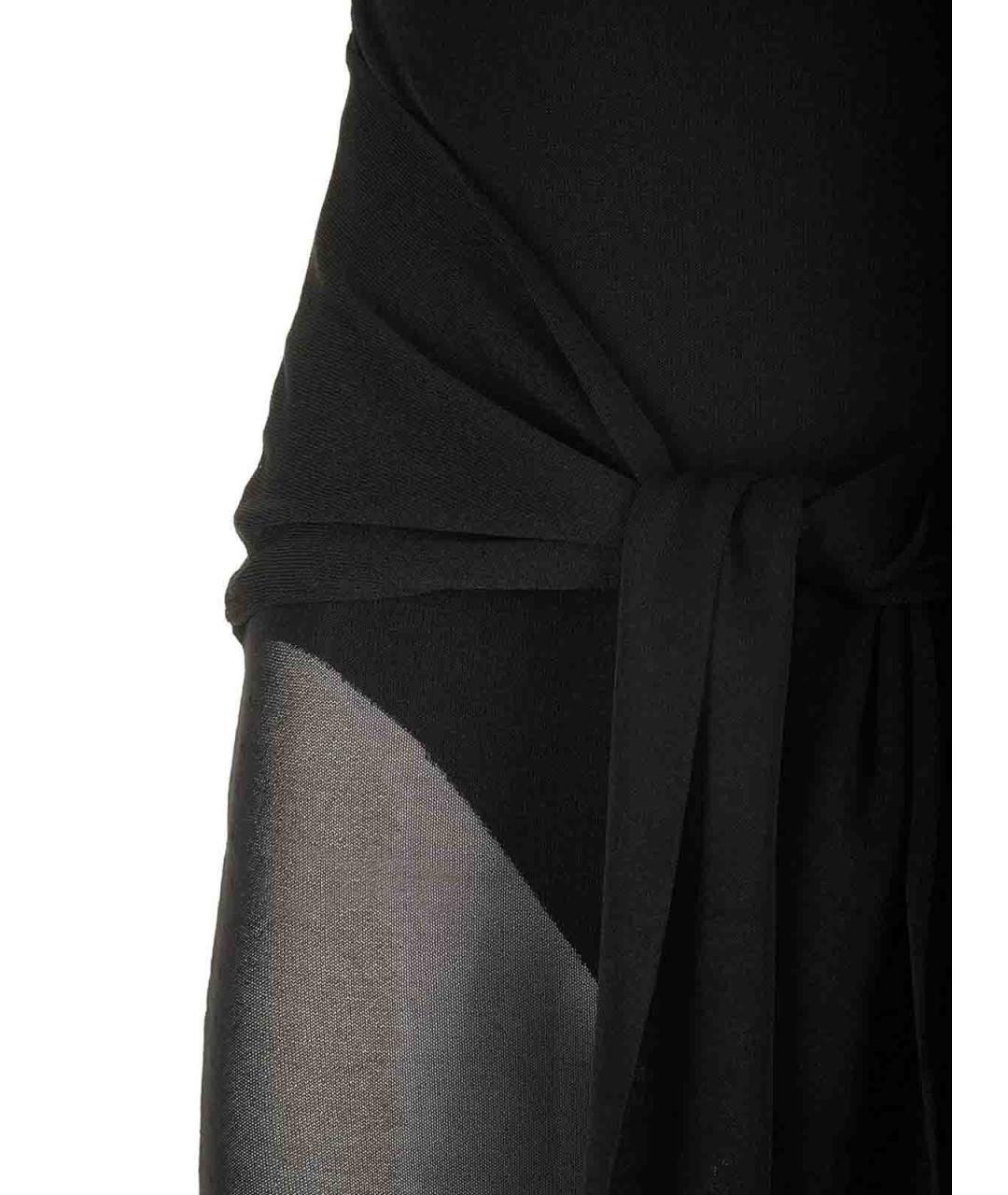 JACQUEMUS Черное вискозное коктейльное платье, фото 3