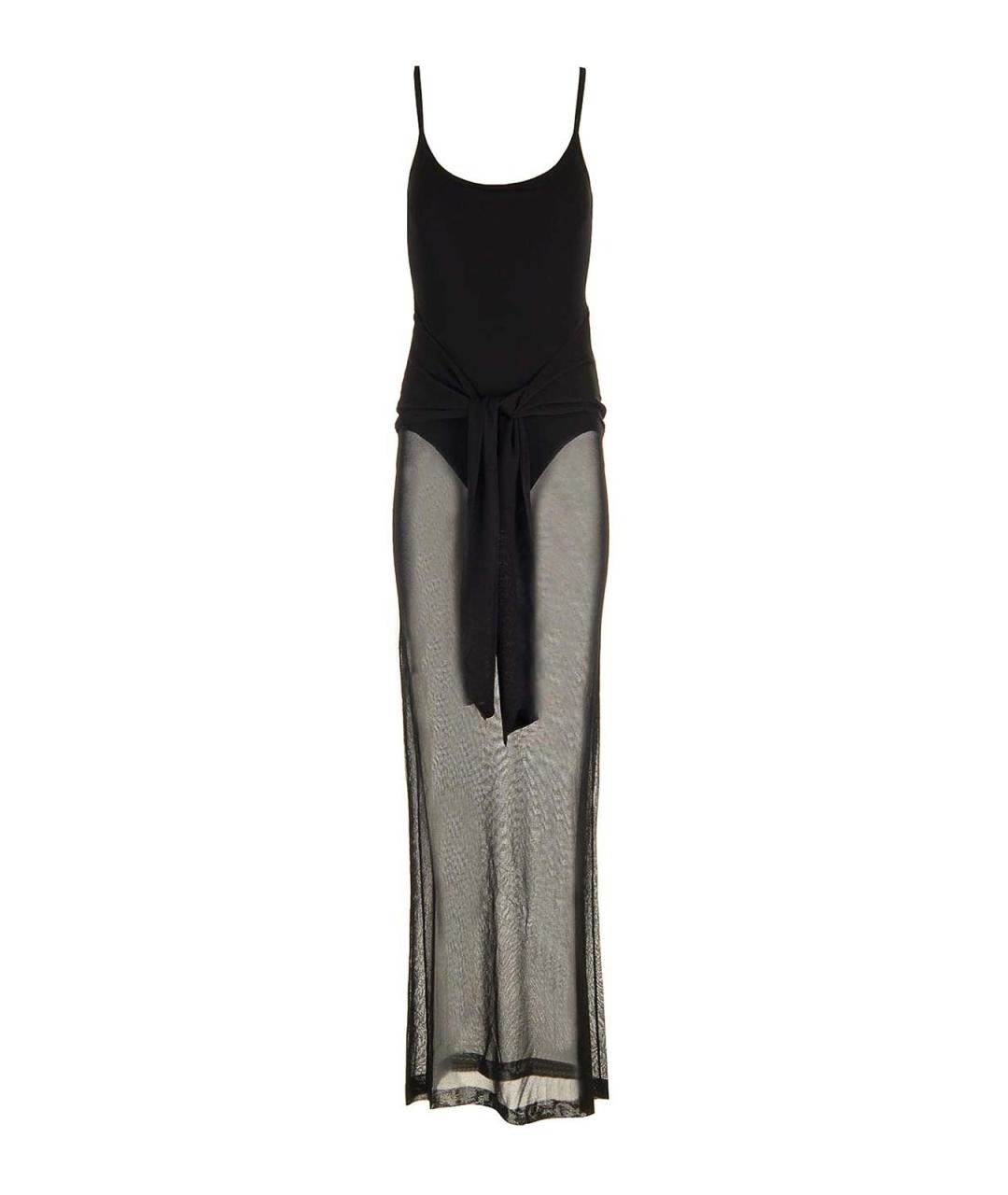 JACQUEMUS Черное вискозное коктейльное платье, фото 1
