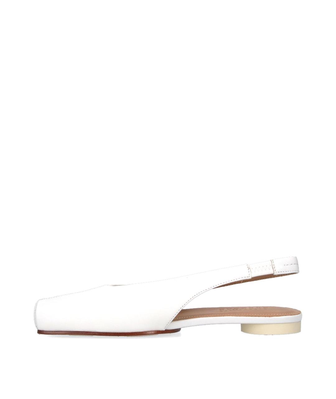 MM6 MAISON MARGIELA Белые кожаные балетки, фото 3