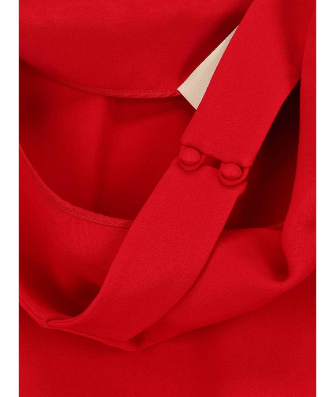 VALENTINO Красное шелковое вечернее платье, фото 5