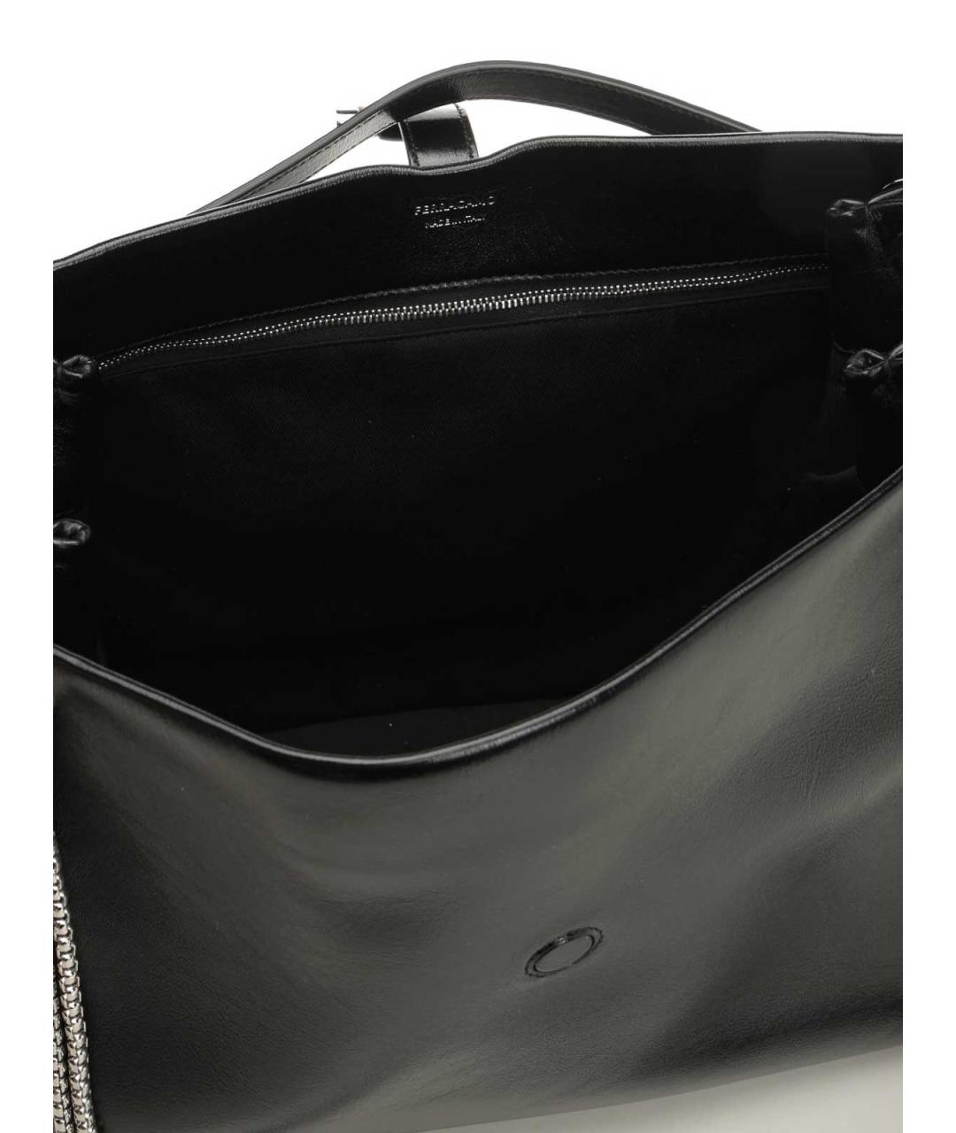 FERRAGAMO Черная кожаная сумка тоут, фото 3