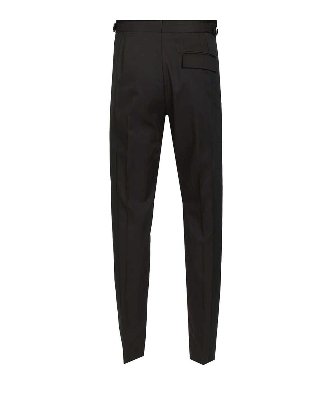 VIVIENNE WESTWOOD Черные шерстяные повседневные брюки, фото 2