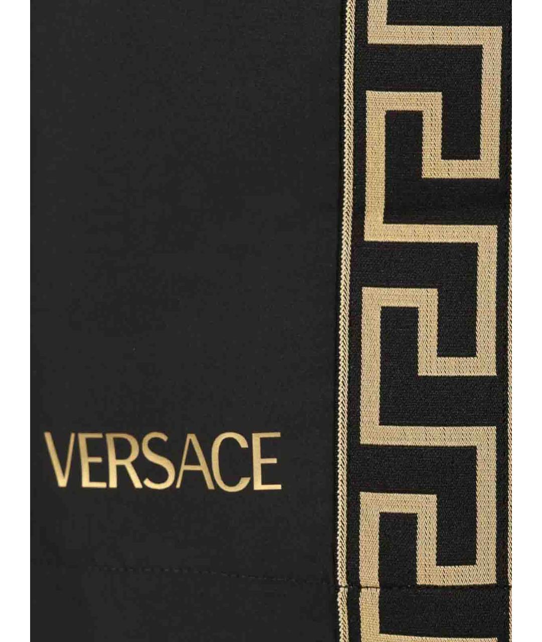 VERSACE Черные полиамидовые шорты, фото 4