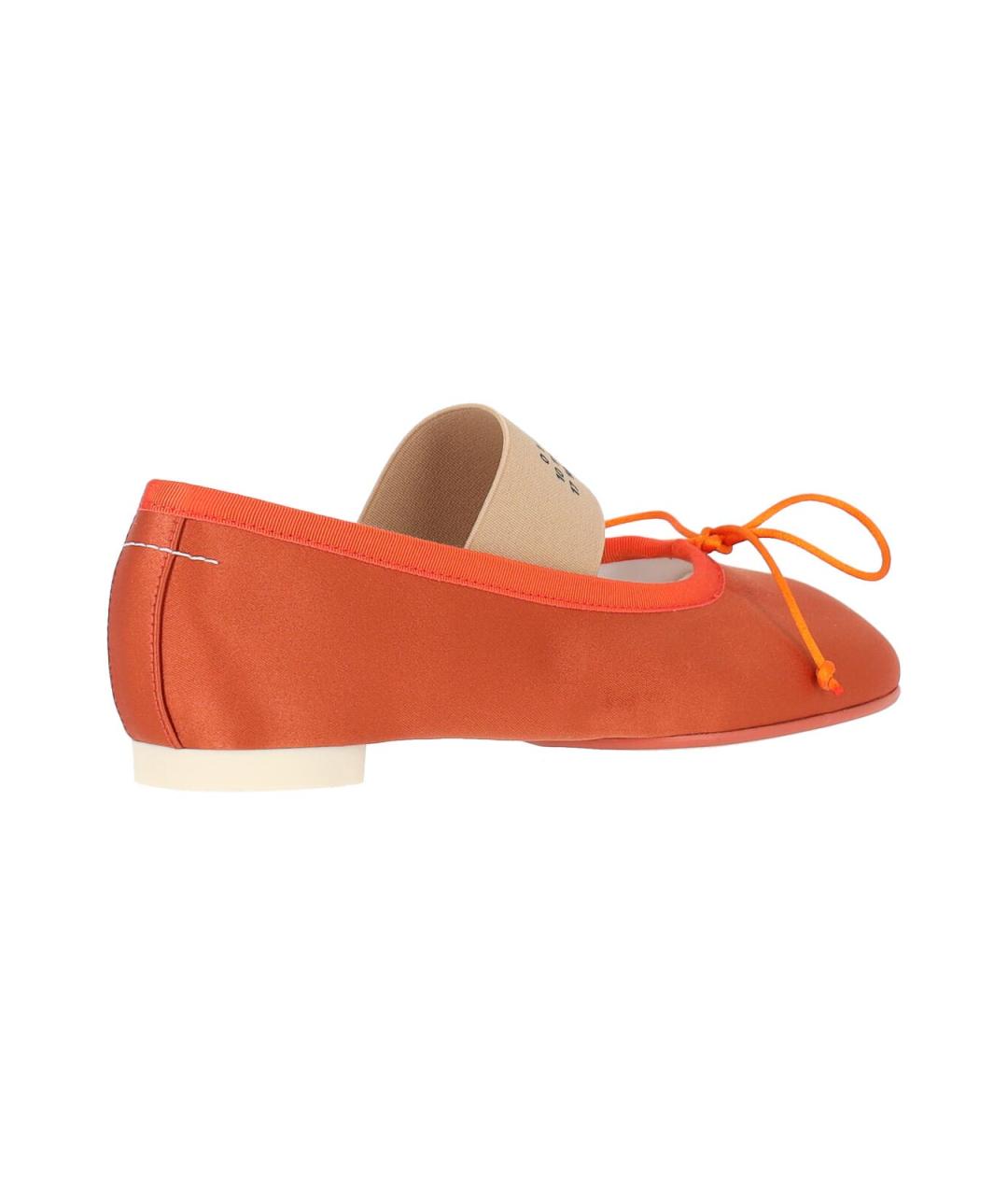 MM6 MAISON MARGIELA Оранжевые резиновые балетки, фото 4