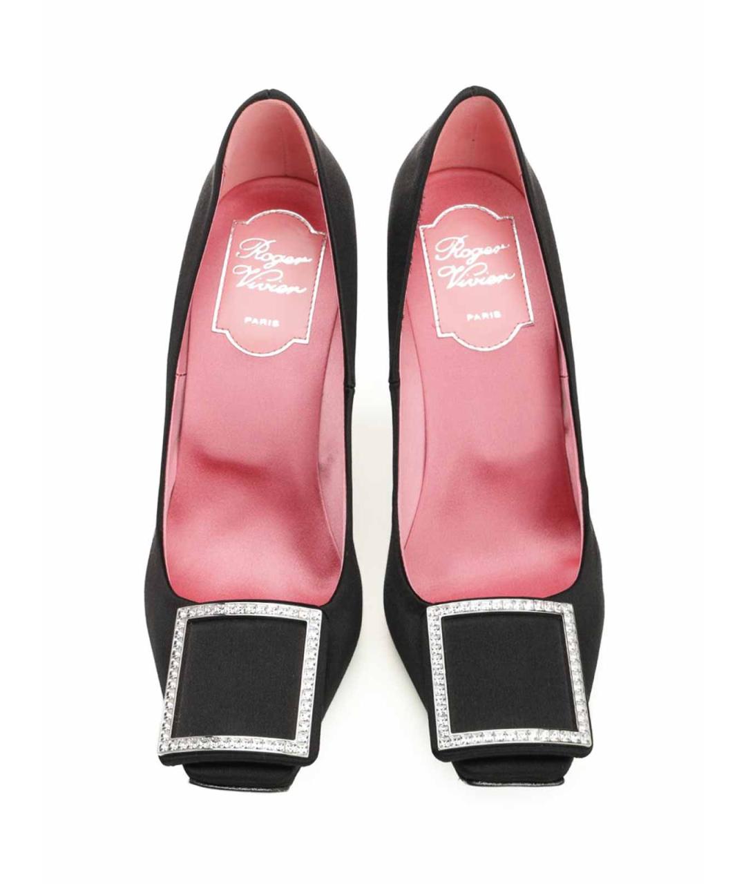 ROGER VIVIER Черные текстильные туфли, фото 5