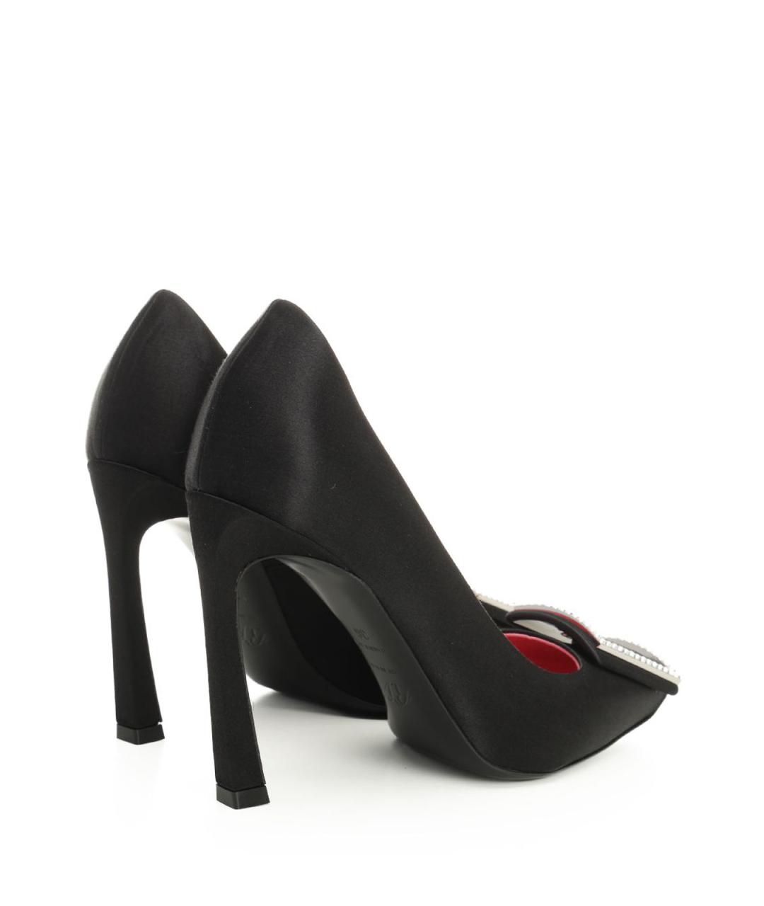 ROGER VIVIER Черные текстильные туфли, фото 3
