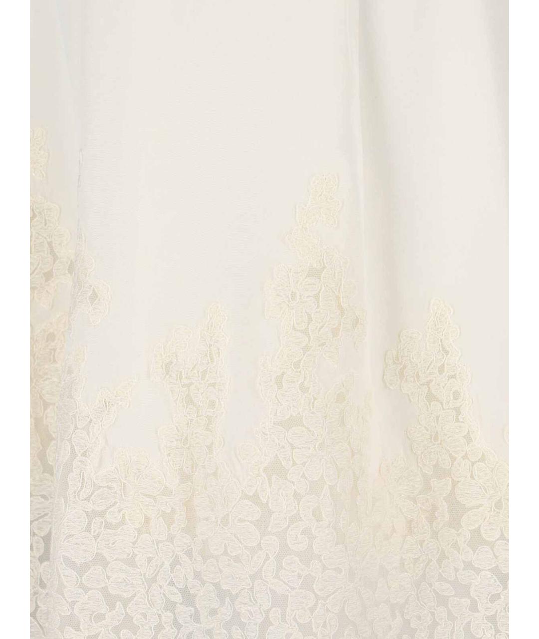 ERMANNO SCERVINO Белое шелковое повседневное платье, фото 4