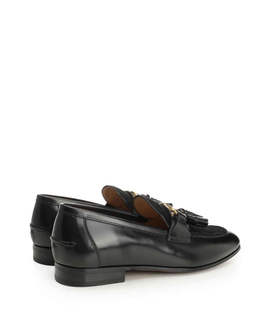 VALENTINO Черные кожаные лоферы, фото 3