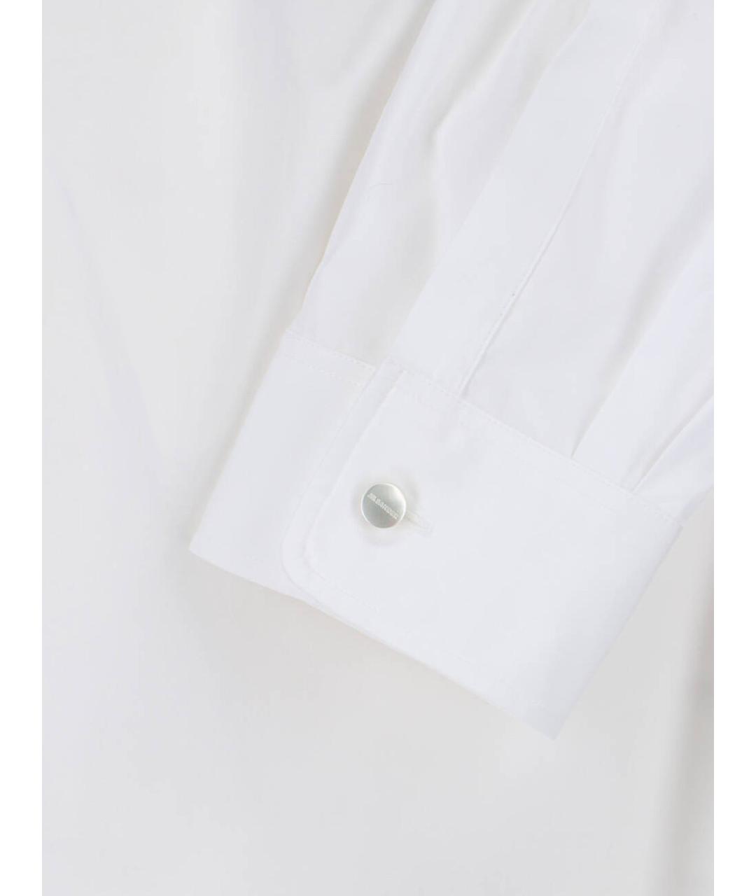 JIL SANDER Белая хлопковая классическая рубашка, фото 3