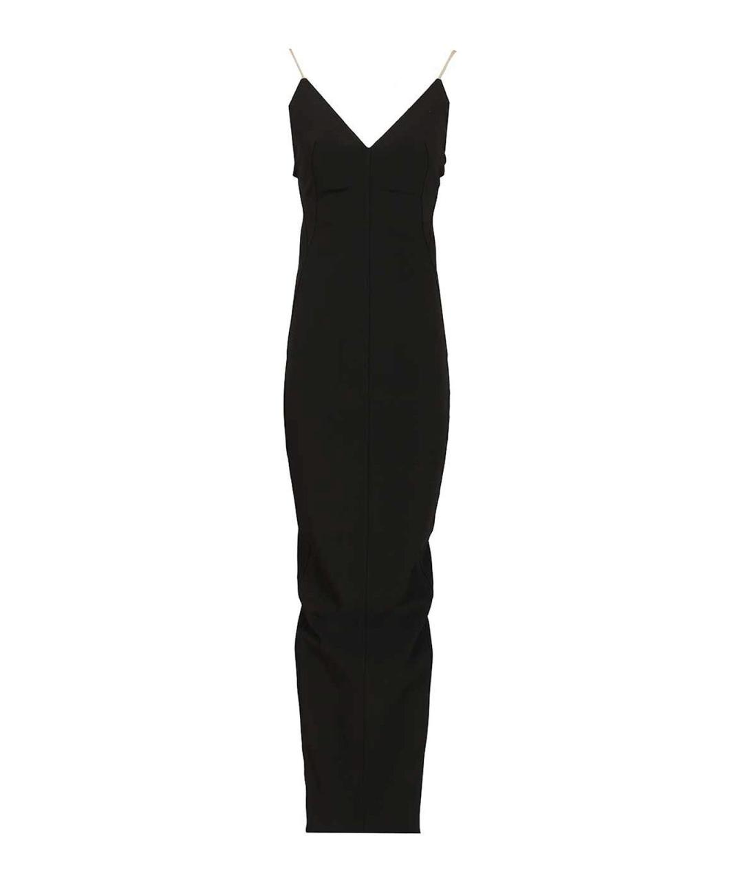 RICK OWENS Черное вискозное платье, фото 1