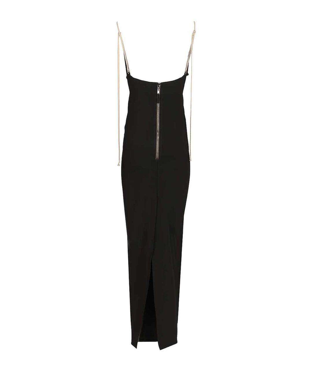 RICK OWENS Черное вискозное платье, фото 2