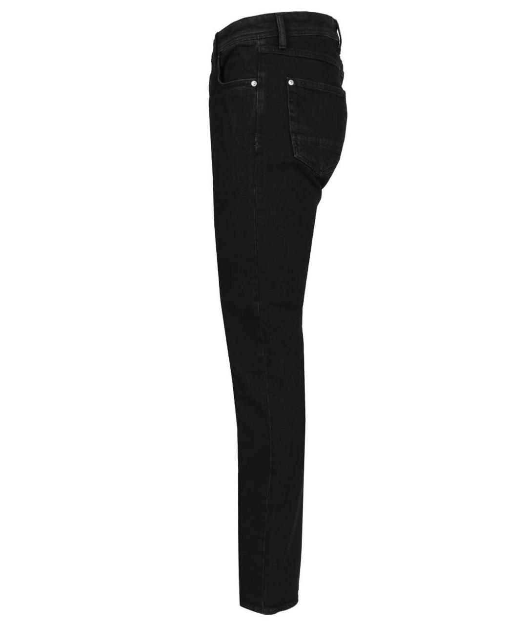 STONE ISLAND Черные хлопковые джинсы скинни, фото 3