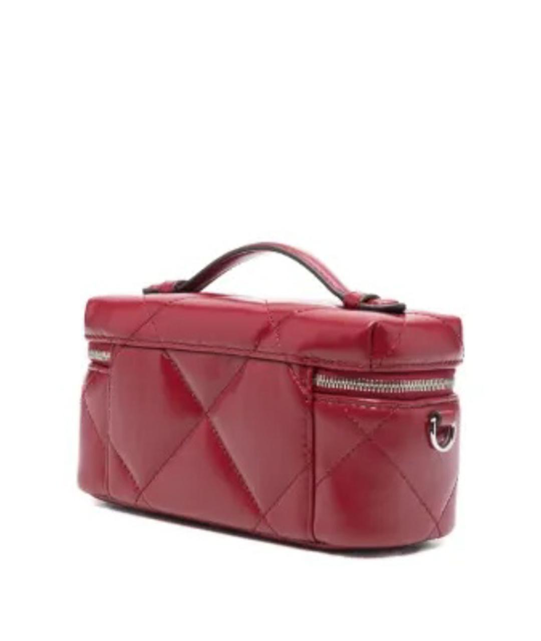 TORY BURCH Красная кожаная сумка с короткими ручками, фото 2
