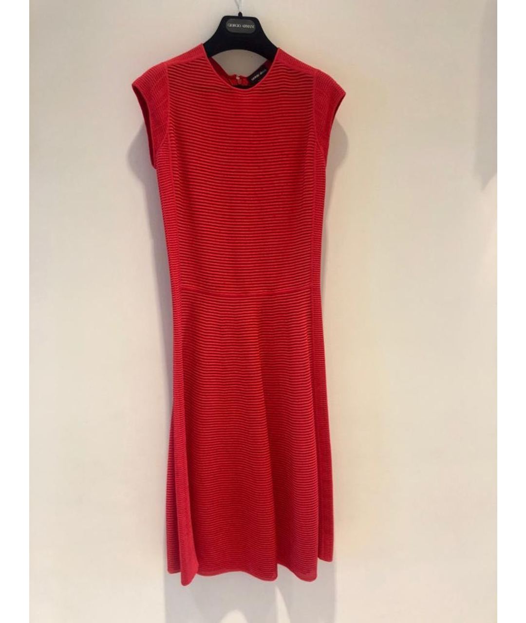 GIORGIO ARMANI Красное вискозное коктейльное платье, фото 2