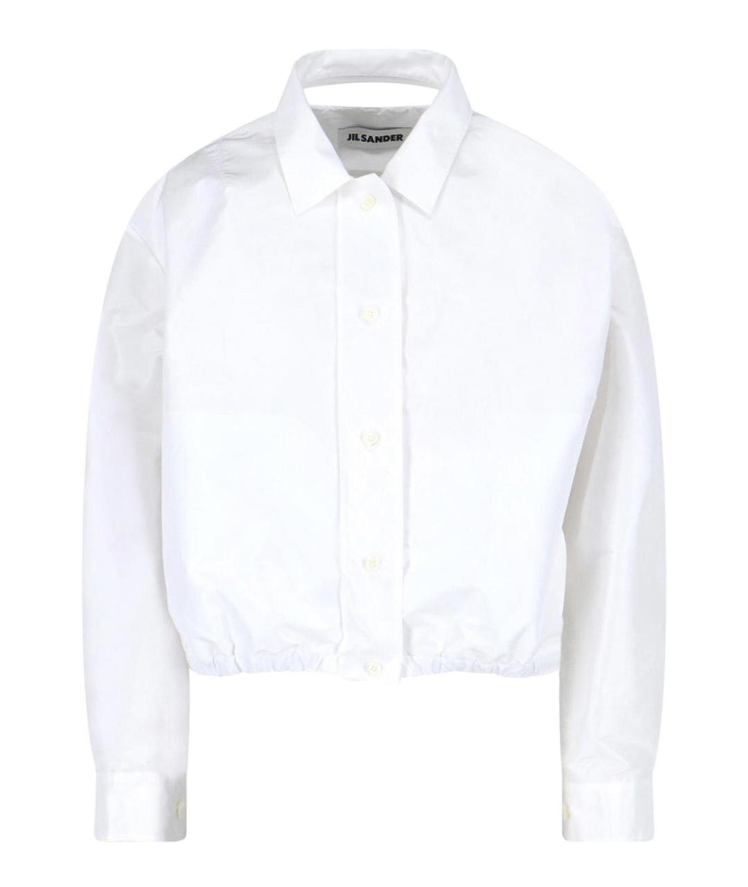 JIL SANDER Белая полиэстеровая куртка, фото 1