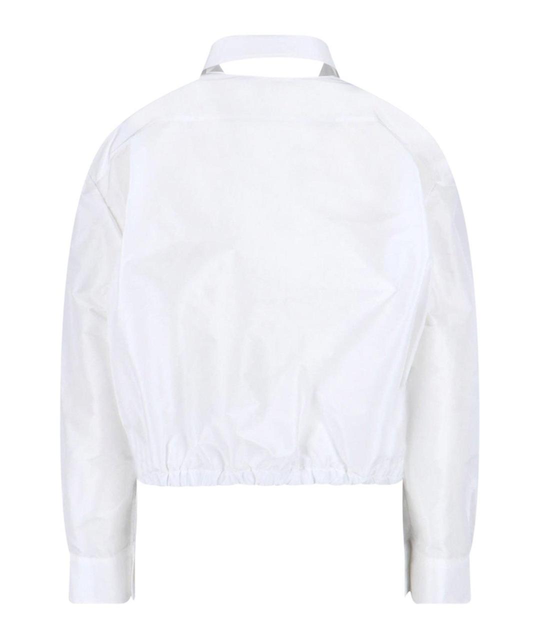 JIL SANDER Белая полиэстеровая куртка, фото 2