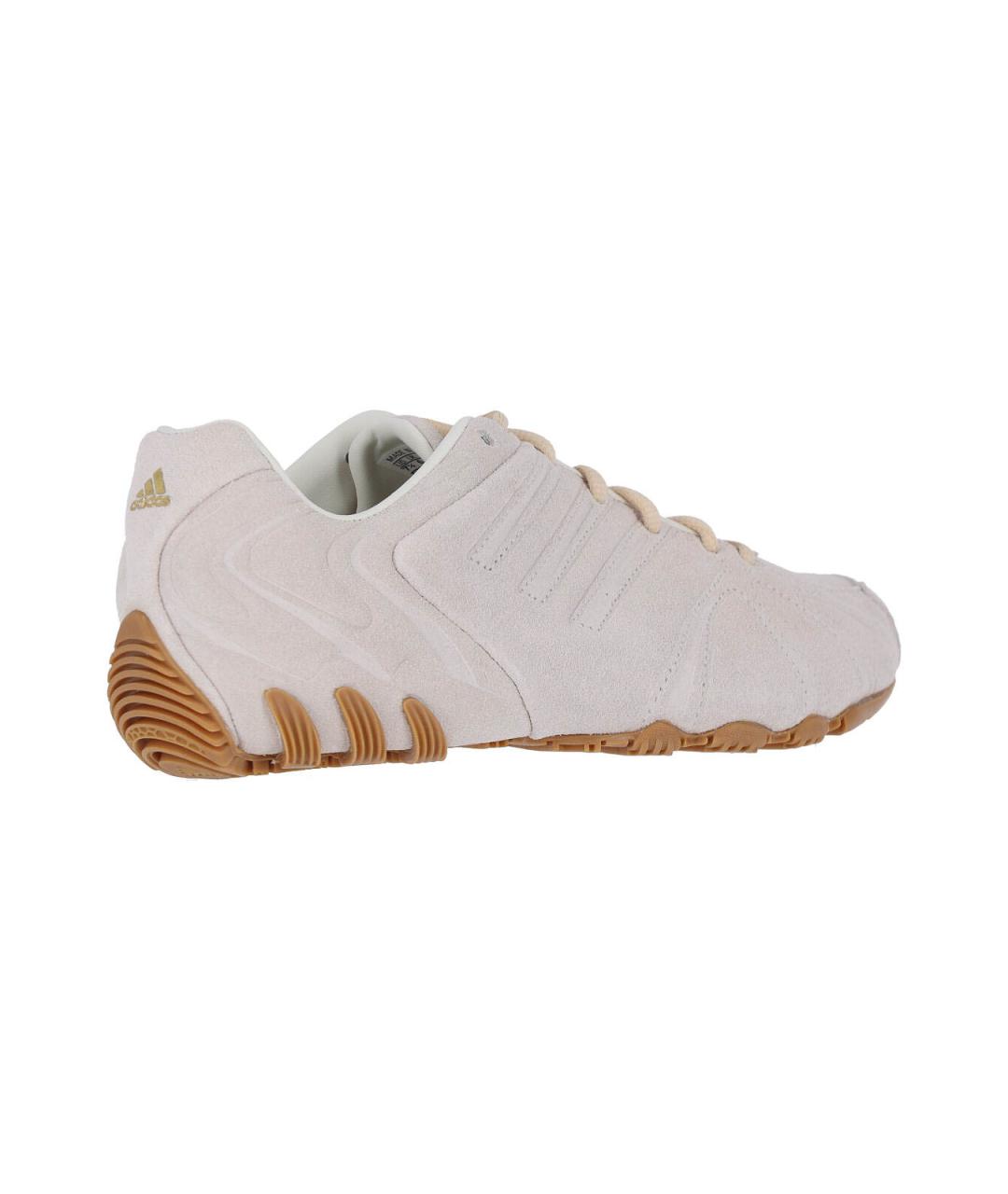 ADIDAS Белые замшевые кроссовки, фото 4