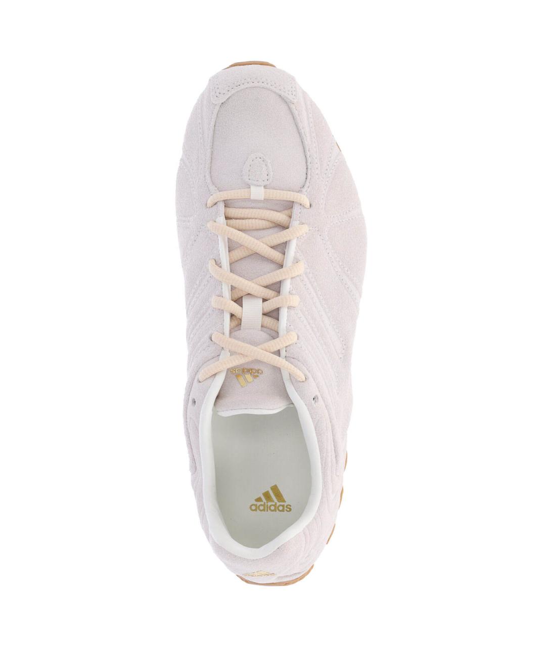 ADIDAS Белые замшевые кроссовки, фото 5