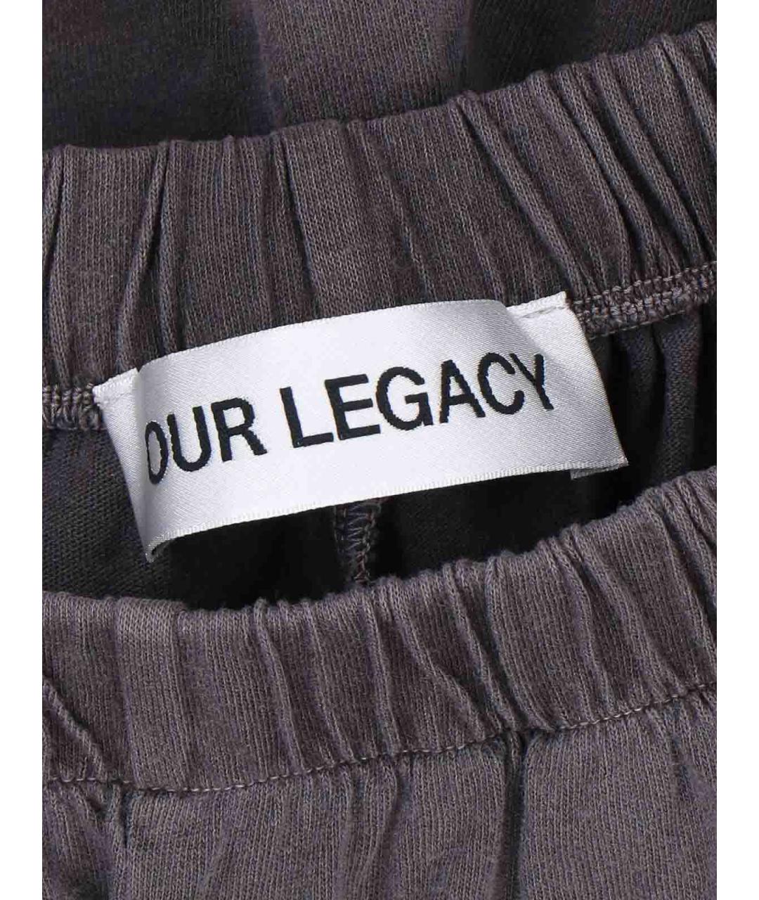 OUR LEGACY Серые хлопковые шорты, фото 5