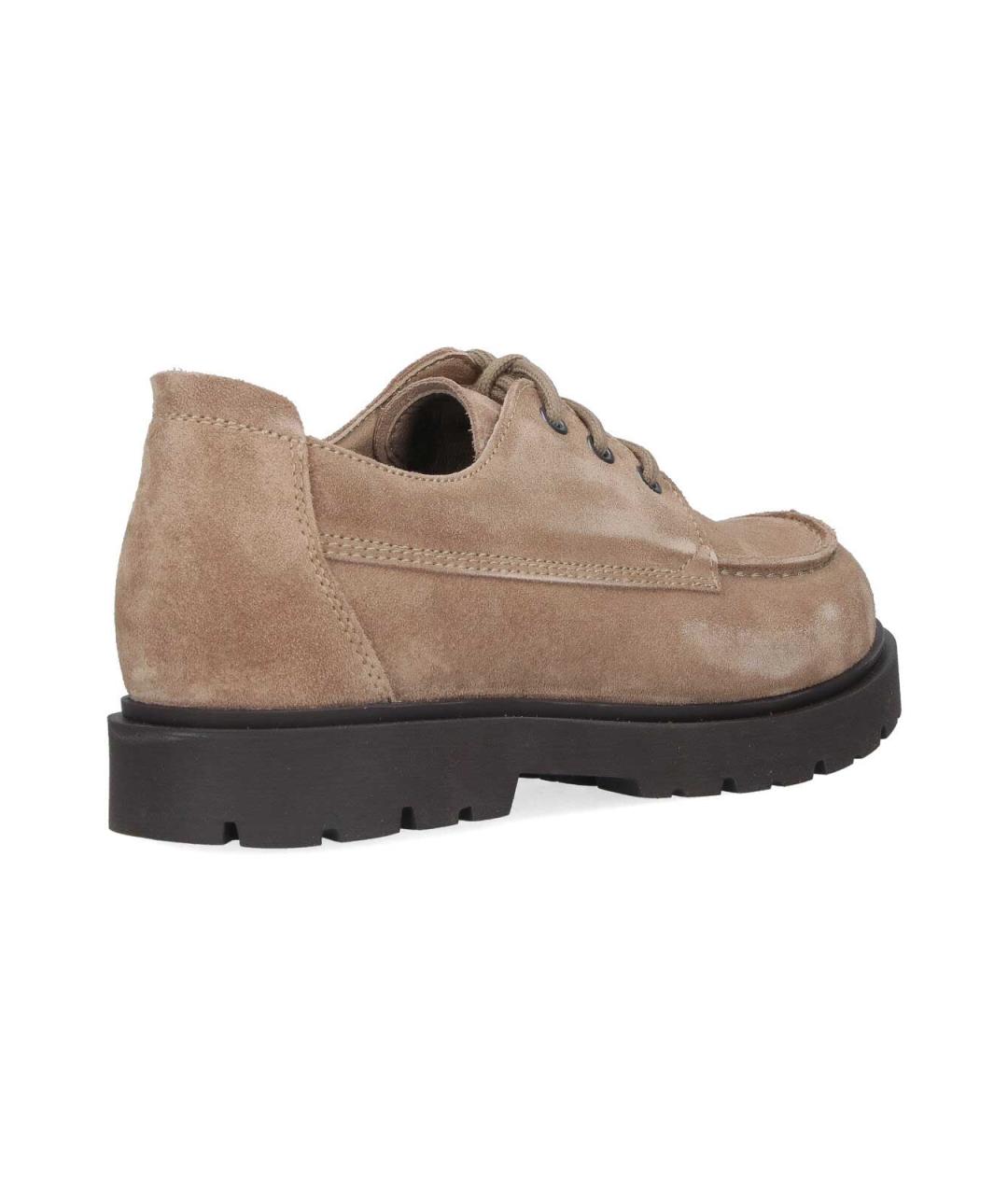 BIRKENSTOCK Бежевые кожаные туфли, фото 4