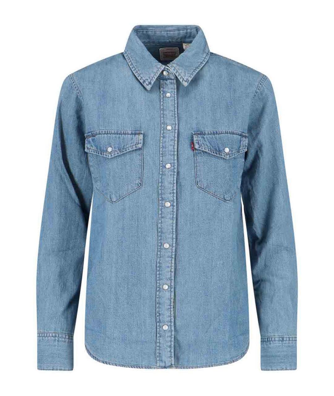 LEVI'S Голубая хлопковая рубашка, фото 1