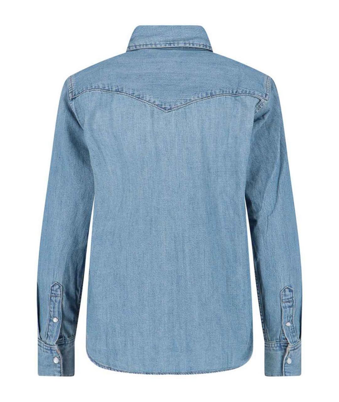 LEVI'S Голубая хлопковая рубашка, фото 2