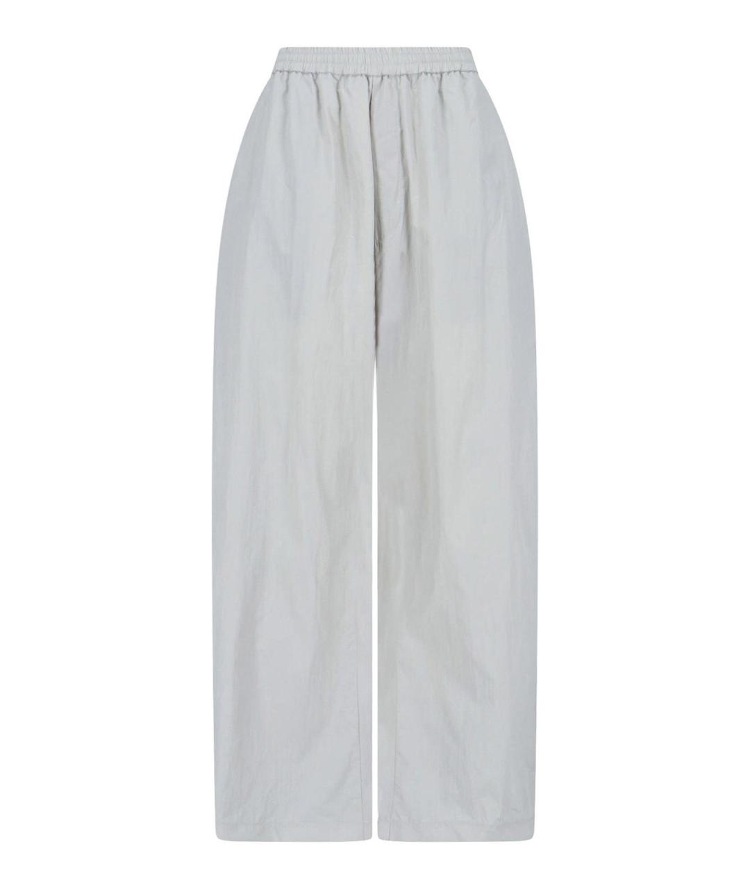 MM6 MAISON MARGIELA Серые полиамидовые брюки широкие, фото 1
