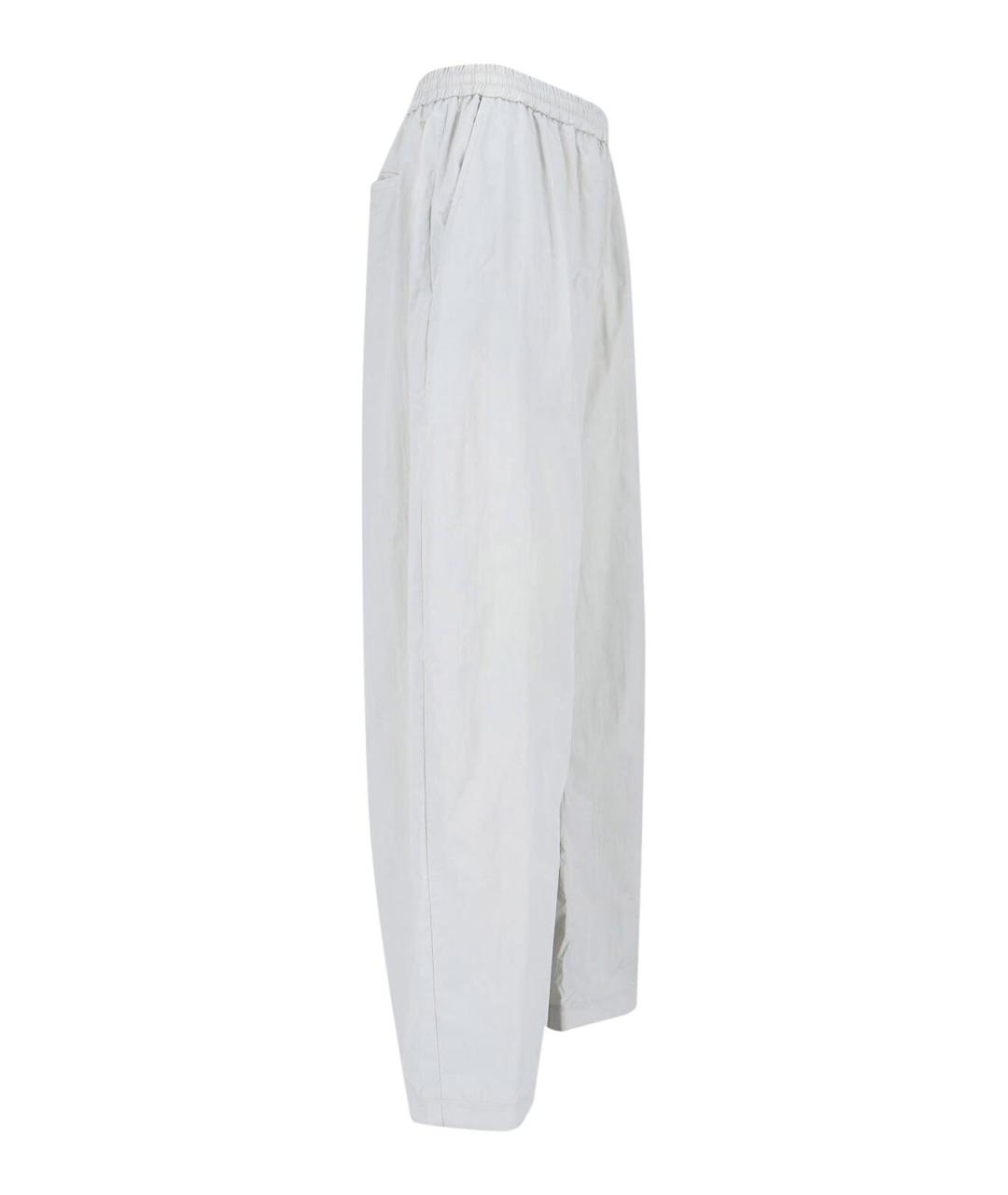 MM6 MAISON MARGIELA Серые полиамидовые брюки широкие, фото 3