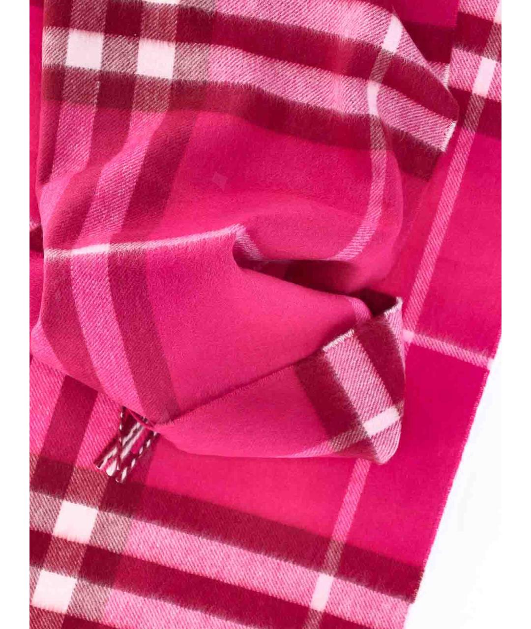 BURBERRY Фуксия кашемировый шарф, фото 2
