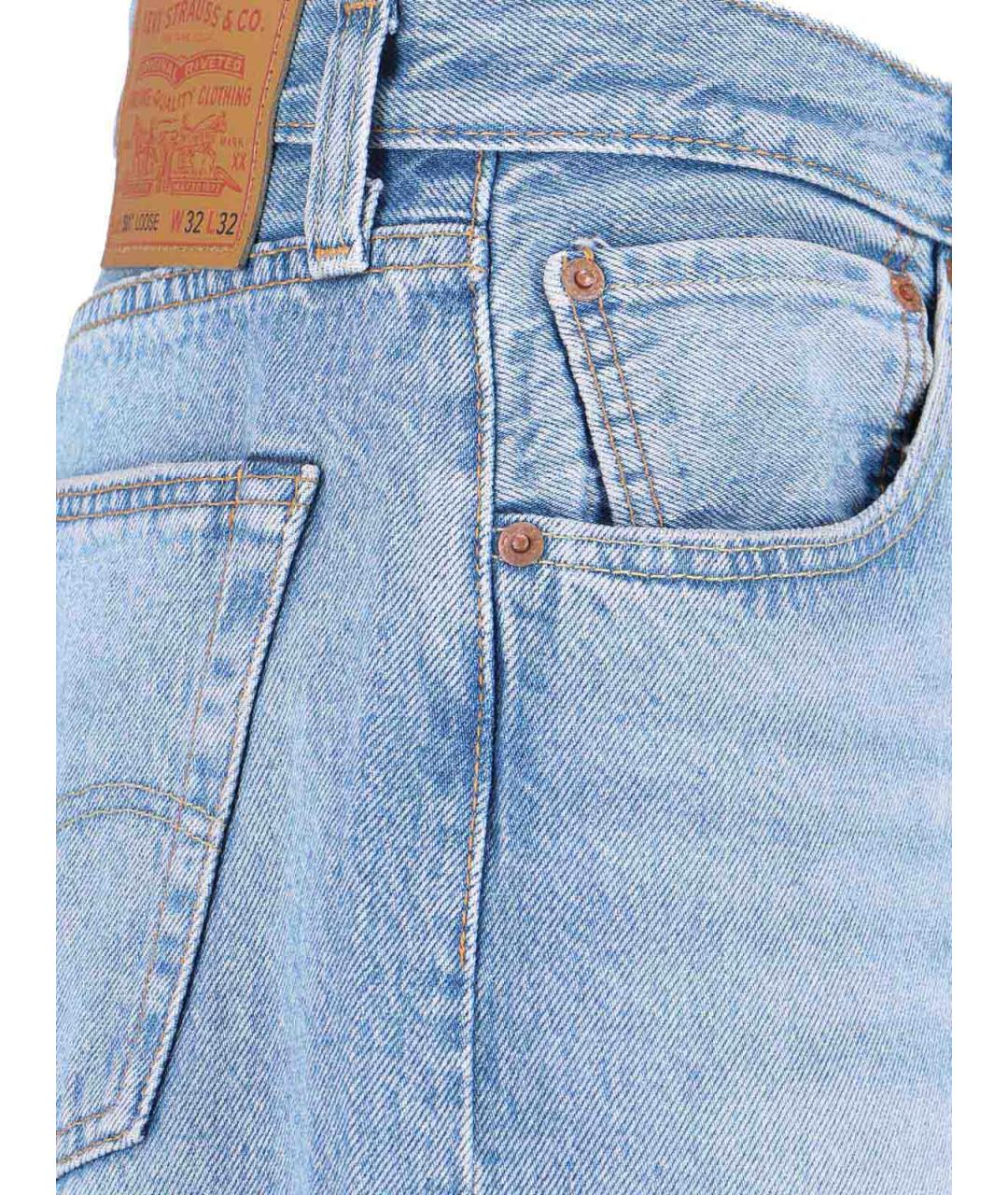 LEVI'S Синие хлопковые джинсы, фото 4