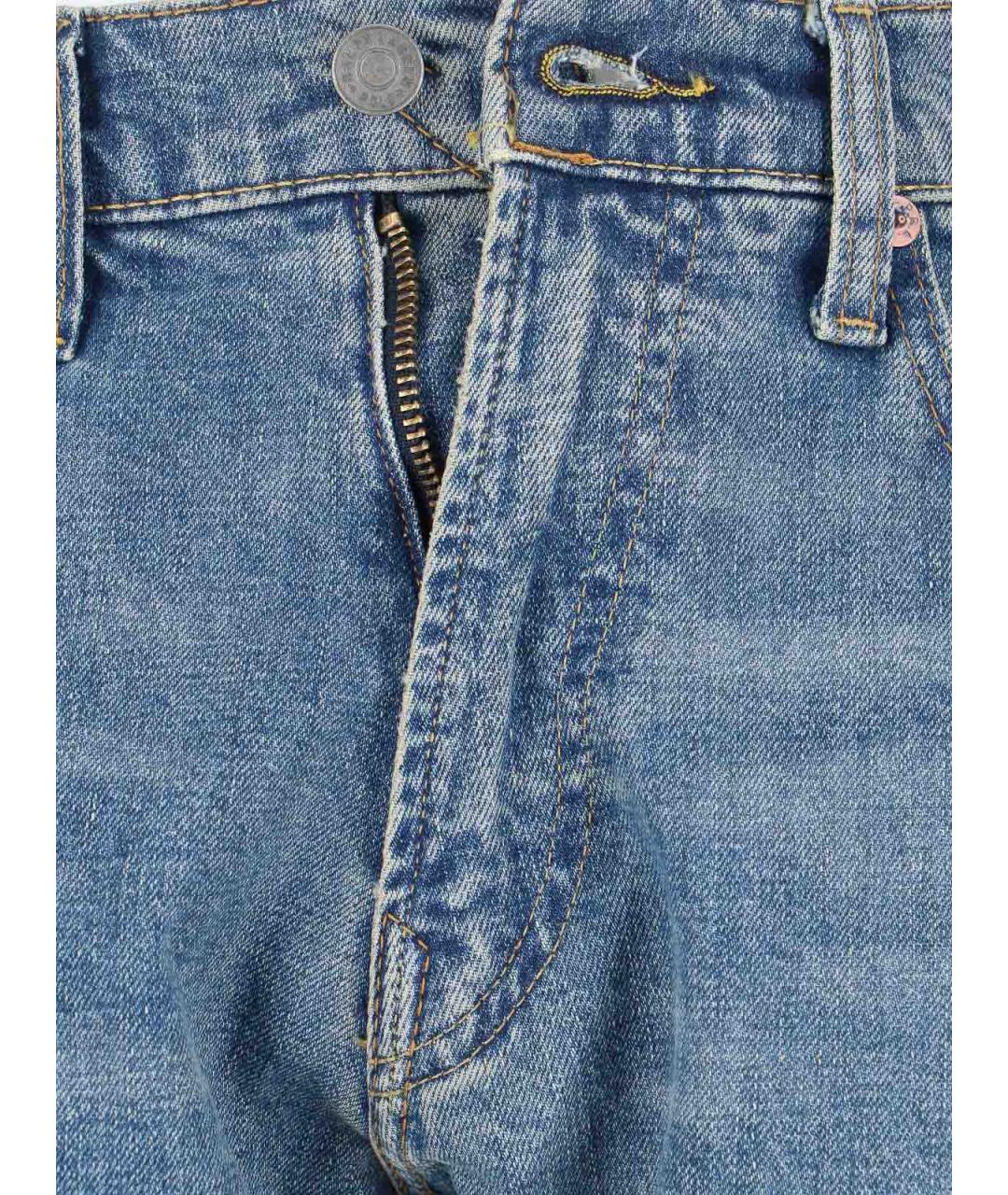 POLO RALPH LAUREN Синие хлопковые прямые джинсы, фото 5