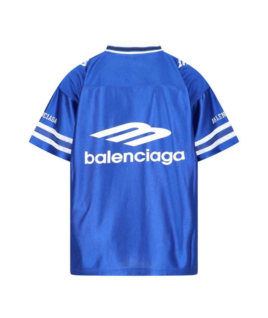BALENCIAGA Синяя футболка, фото 2