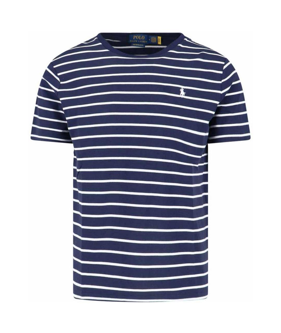 POLO RALPH LAUREN Синяя хлопковая футболка, фото 1