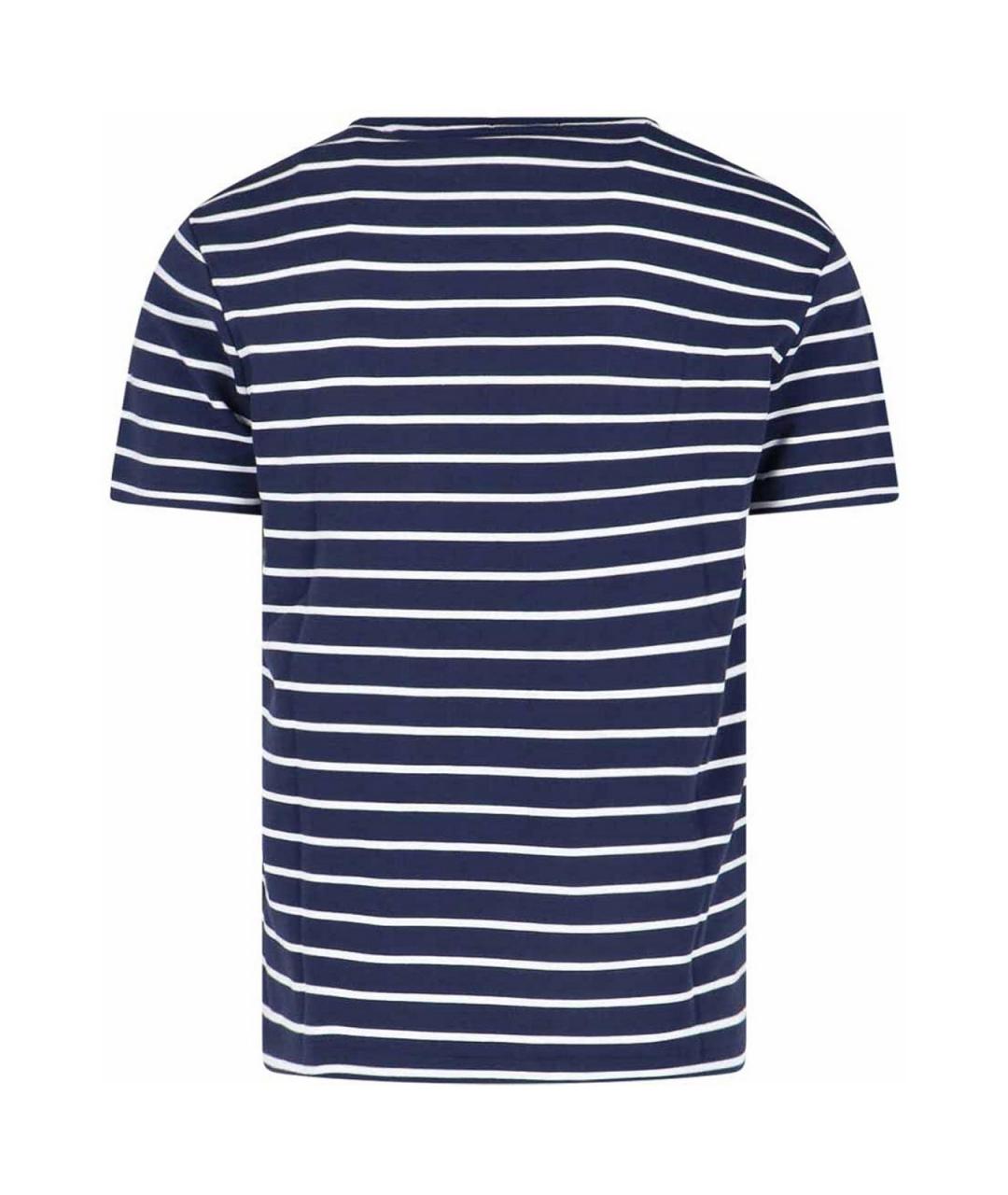 POLO RALPH LAUREN Синяя хлопковая футболка, фото 2